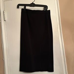 knitted rib skirt with elastic waist band